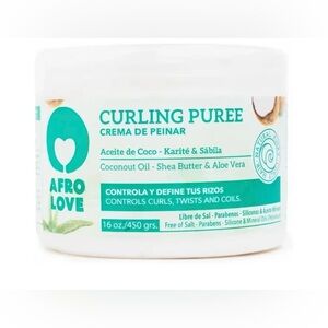 Afro Love Curling Puree with Coconut Oil, Shea Butter and Aloe Vera